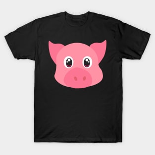 Cute Pig Illustration - Pigs Gifts T-Shirt